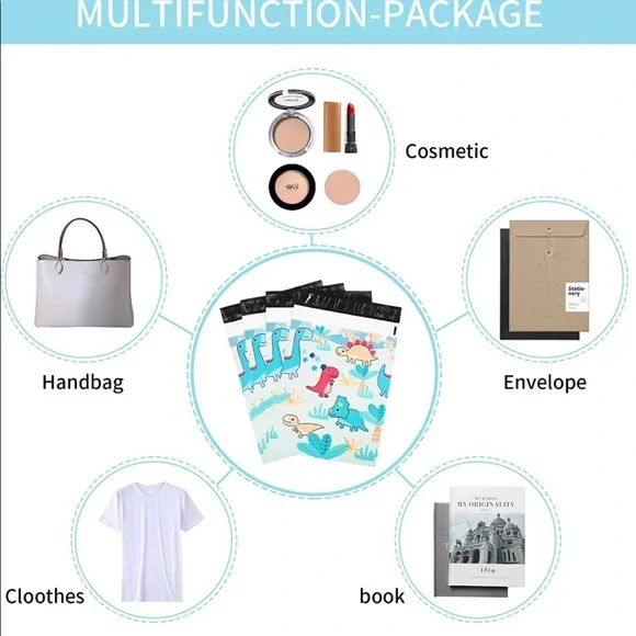 20 10 x 13 dinosaur polymailers - Picture 8 of 8